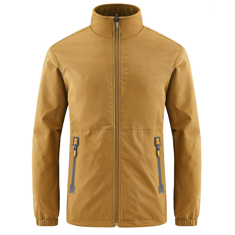 Herren Softshelljacke mit hohem Stehkragen und wasserabweisender Oberfläche Echo Archiv