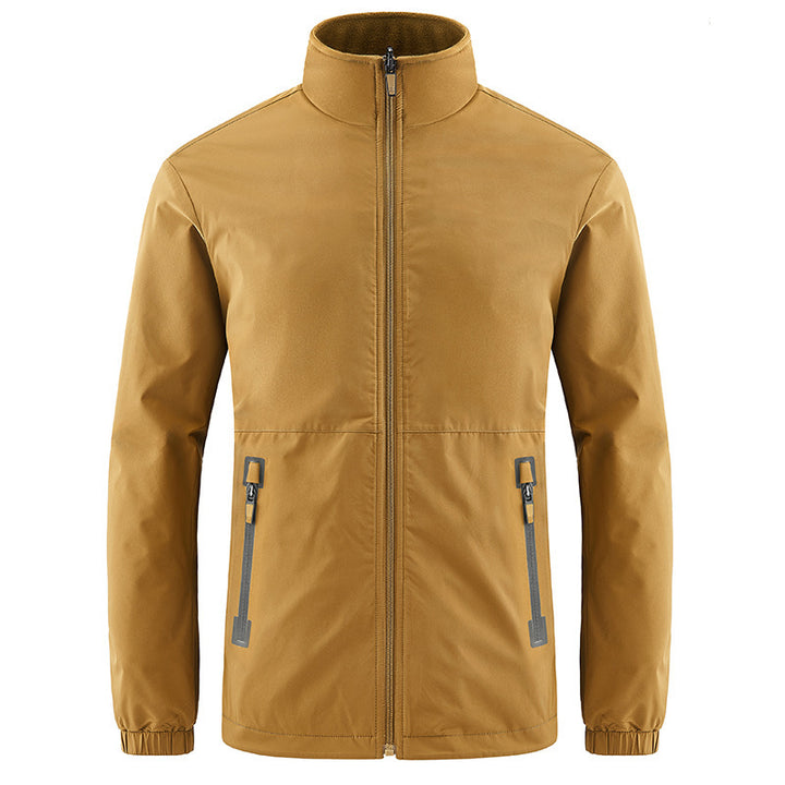 Herren Softshelljacke mit hohem Stehkragen und wasserabweisender Oberfläche Echo Archiv
