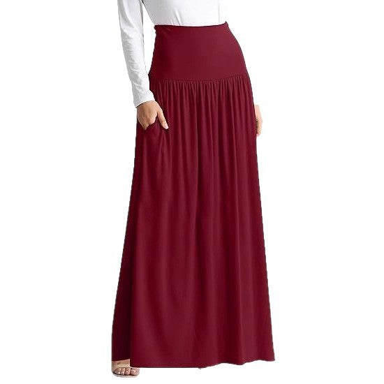 Damen Maxi-Rock mit elastischem Bund und Taschen Echo Archiv