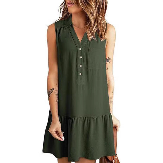 Damen Blusenkleid mit Rüschen und Taschen Echo Archiv