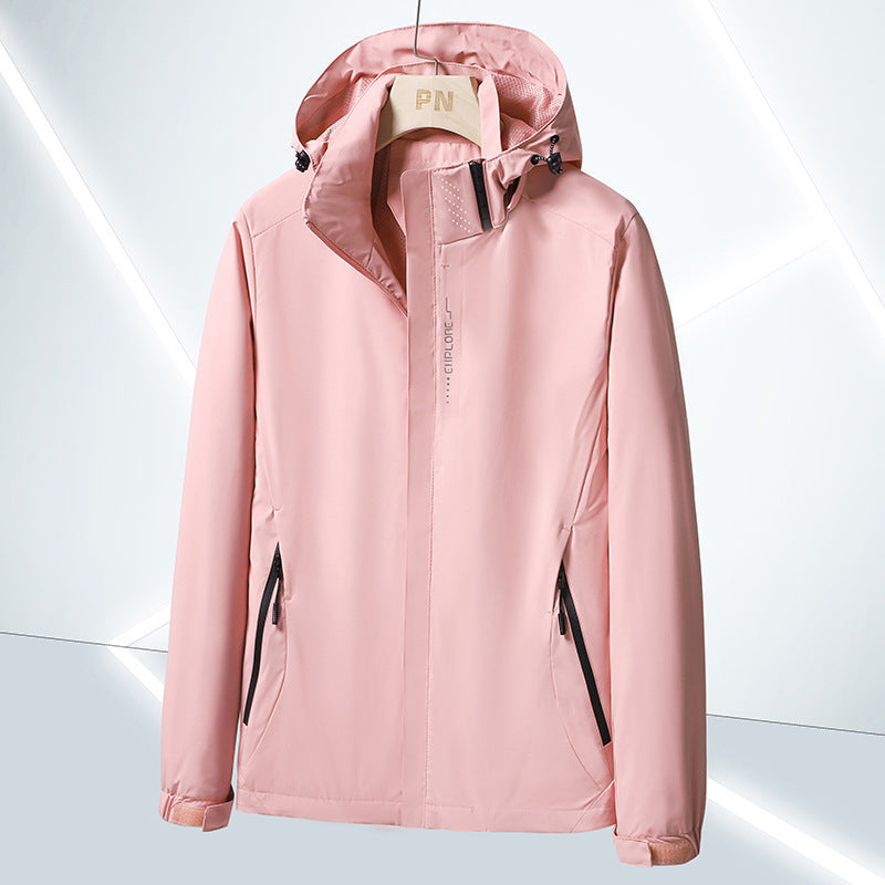 Herren Leichte Softshell-Funktionsjacke mit atmungsaktivem Meshfutter und verstellbarer Kapuze Echoarchiv