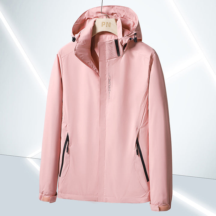 Herren Leichte Softshell-Funktionsjacke mit atmungsaktivem Meshfutter und verstellbarer Kapuze Echoarchiv