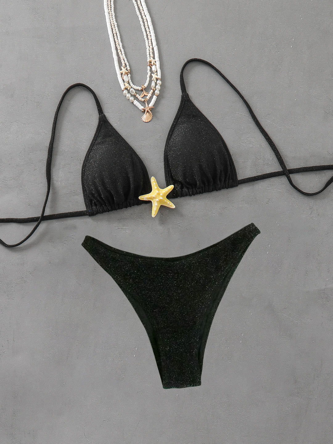 Damen Triangel-Bikini mit modischem Glitzer-Effekt Echo Archiv