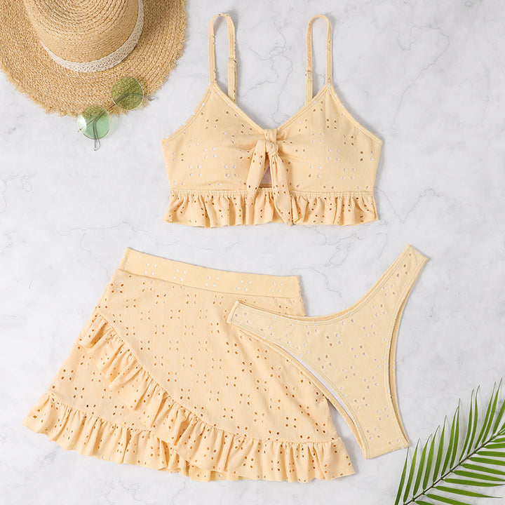 Damen Crop-Top und Rock-Set mit verspieltem Design Echo Archiv