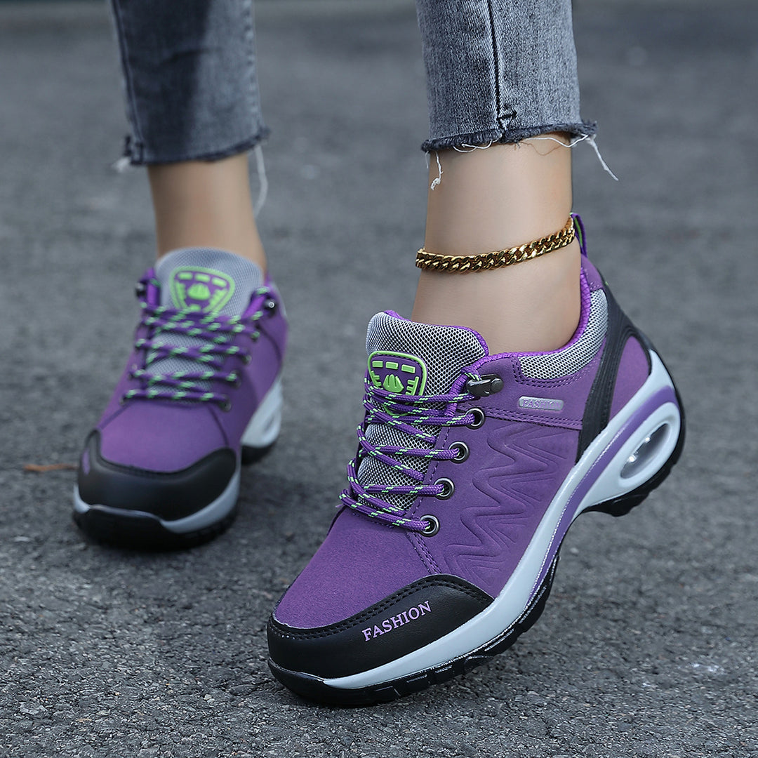 Damen nan sportliche Keil-Sneaker mit gepolsterter Luftkissen-Sohle Echo Archiv