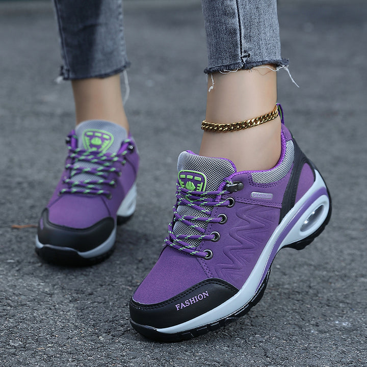 Damen nan sportliche Keil-Sneaker mit gepolsterter Luftkissen-Sohle Echo Archiv