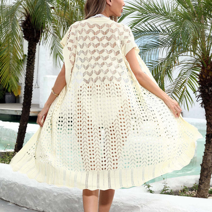 Damen Strickkimono aus luftigem Netzmaterial Echo Archiv
