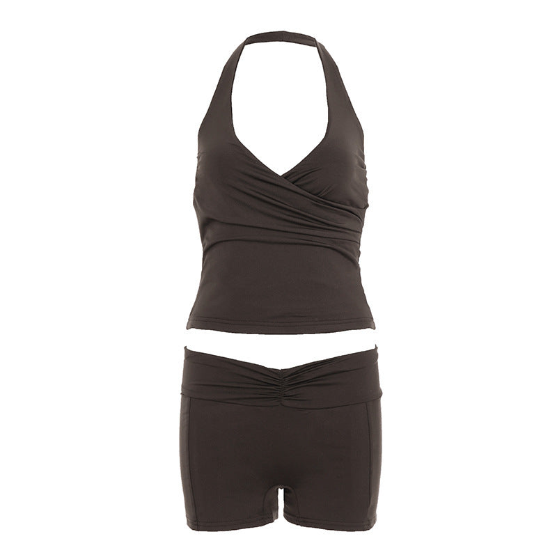 Damen sportliches Bikini-Set mit stylischem Schnitt und verstellbaren Trägern Echo Archiv