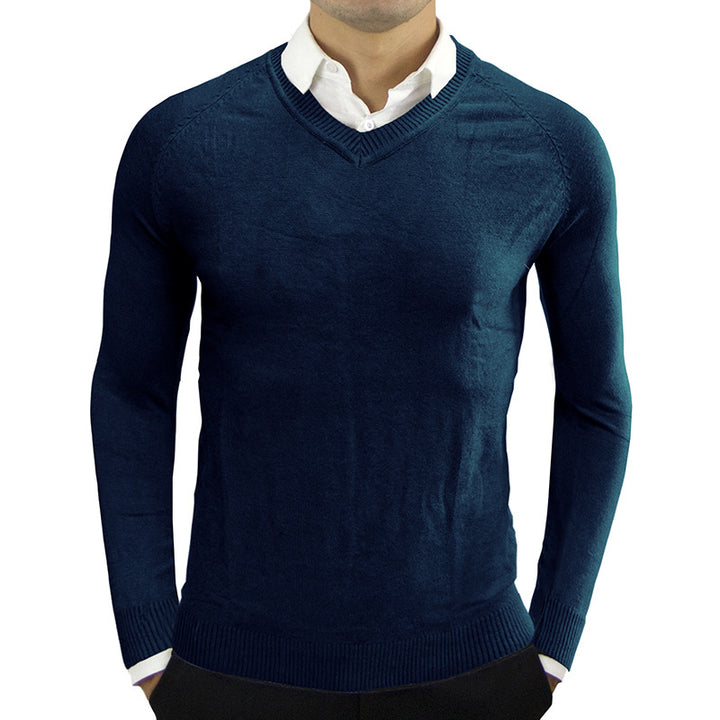 Herren V-Ausschnitt Pullover Echoarchiv
