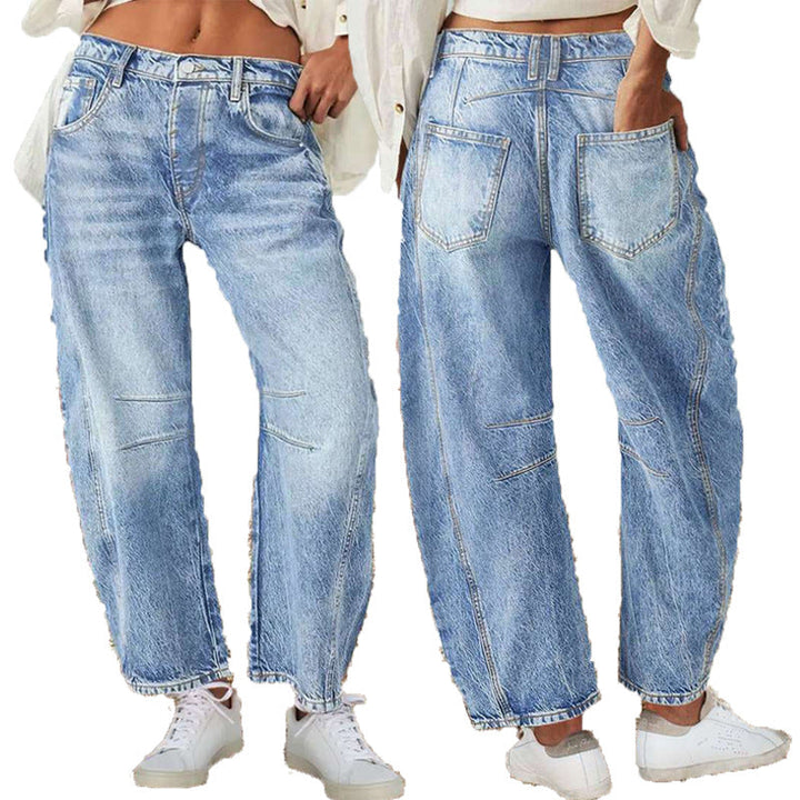 Damen Weite JEchoarchivns im lässigen Vintage-Stil mit hochwertigen Details Echoarchiv
