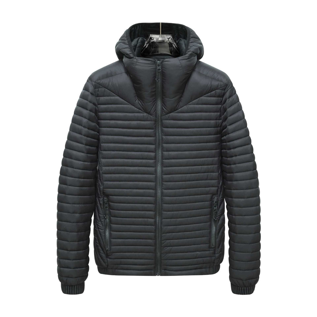 Herren Leichte Steppjacke mit Kapuze Echo Archiv