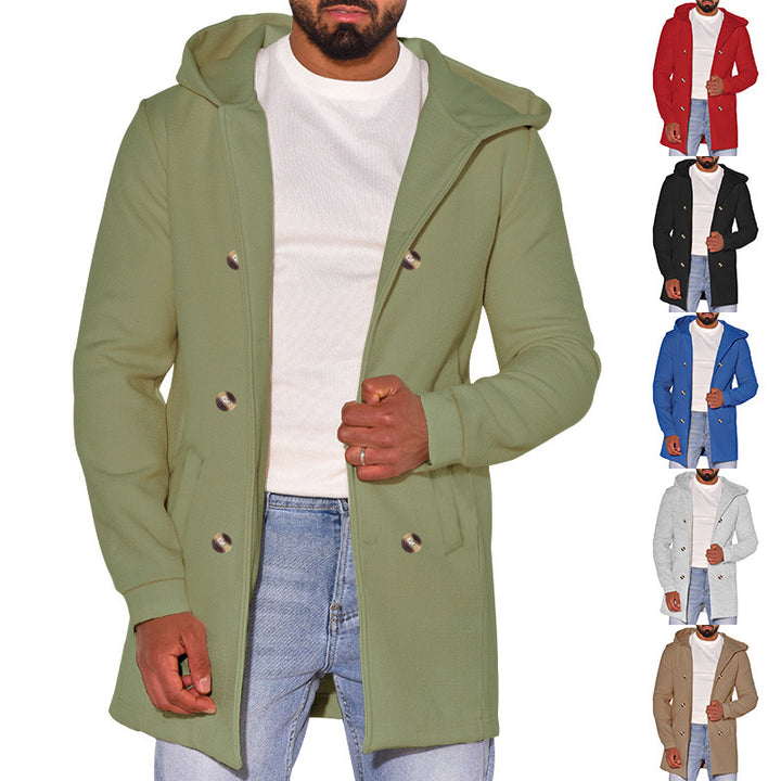 Herren modische Parkajacke mit praktischen Taschen und Kapuze Echoarchiv