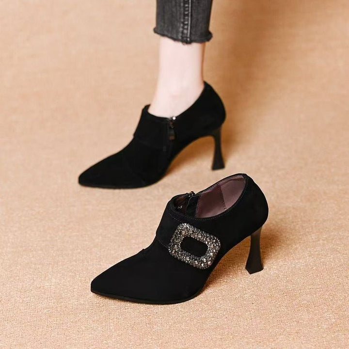 Damen Elegante Stiefeletten mit Glitzerakzenten Echo Archiv