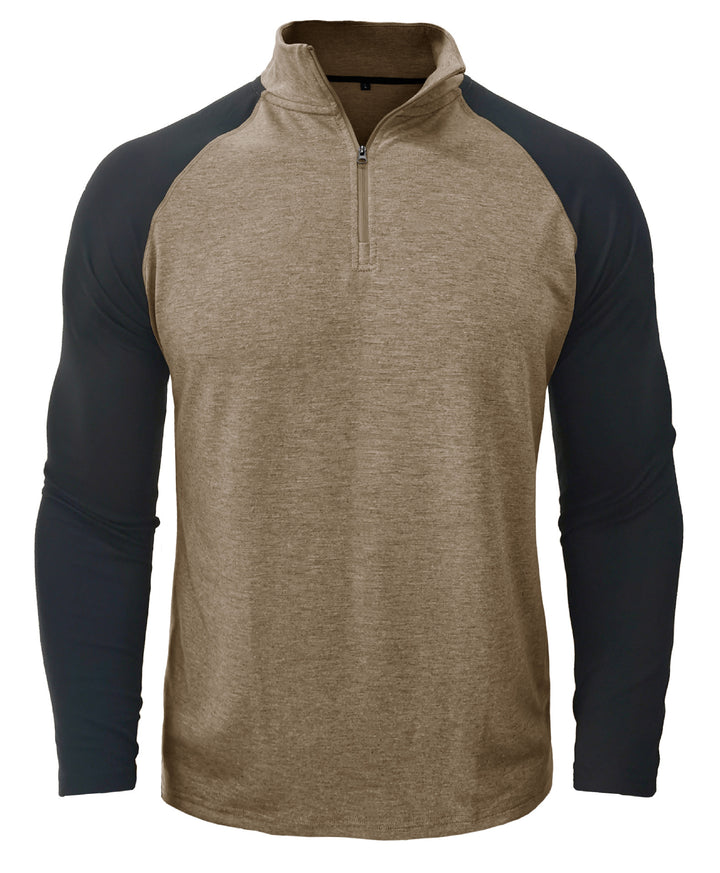 Herren Sportlicher Pullover mit Stehkragen und Reißverschluss Echoarchiv
