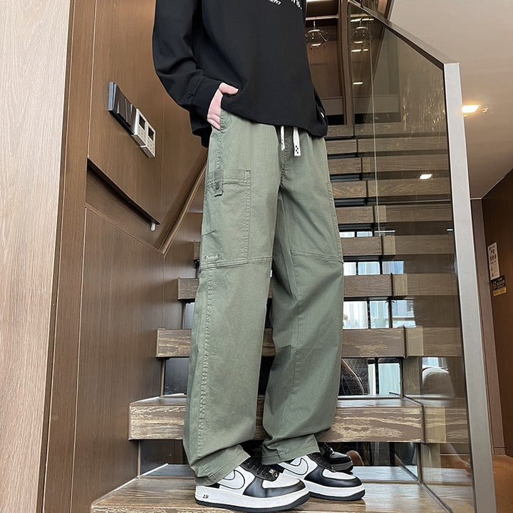 Herren Weite Cargo-Hose mit Thermofutter, Kordelbund & Utility-Taschen Echoarchiv