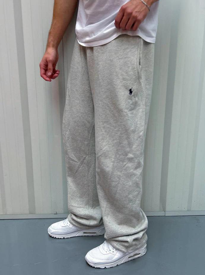 Herren Weite Baggy-Sweathose mit elastischem Bund und Sticklogo Echo Archiv