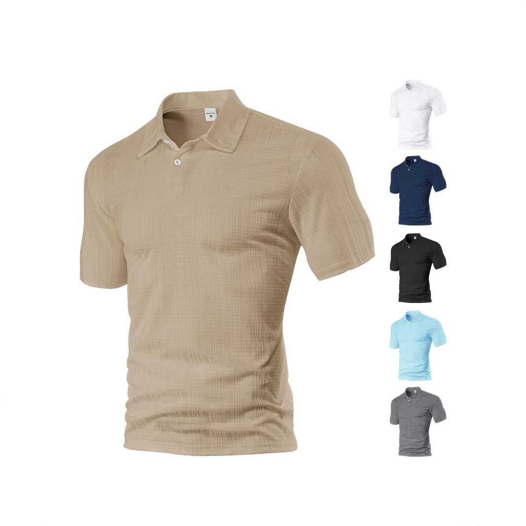Herren Poloshirt mit strukturiertem Design und modischen Akzenten Echoarchiv