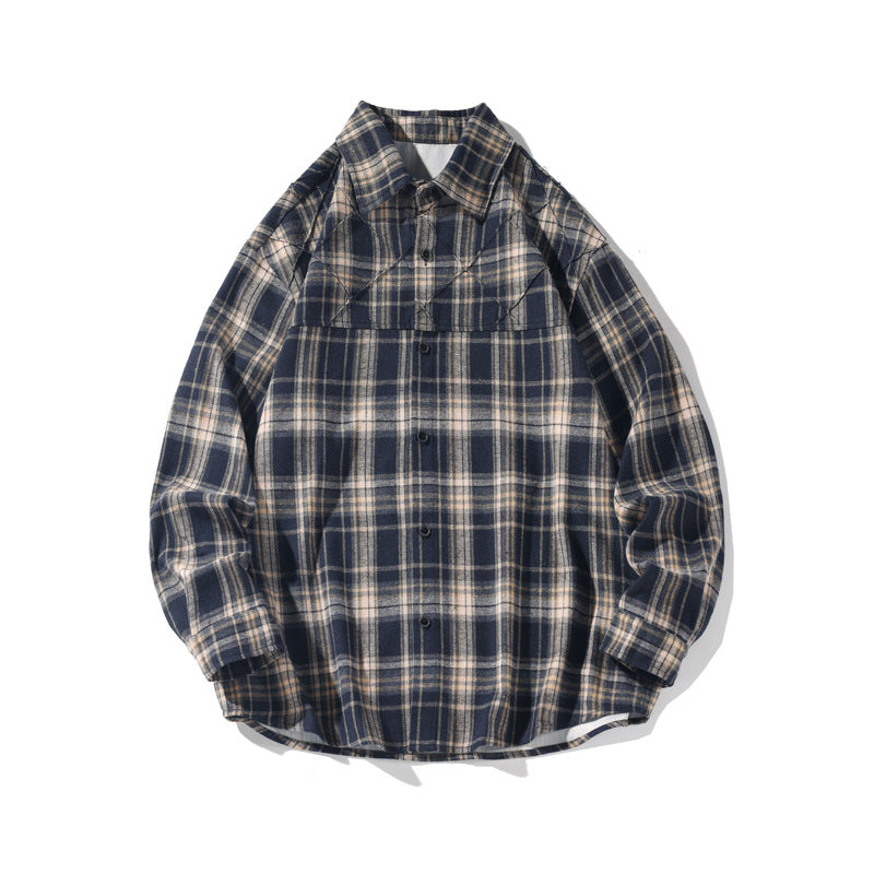 Damen Lässige Karomuster Overshirt Echo Archiv