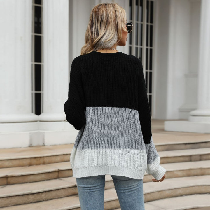 Damen Großer Strickpullover mit Farbverlauf Echo Archiv