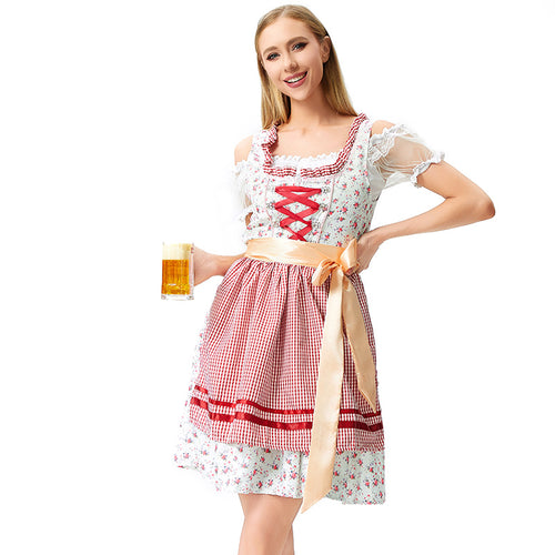 Damen nan Blusenkleid im Trachtenstil mit dekorativem Korsettband und geraffter Schürze Echo Archiv