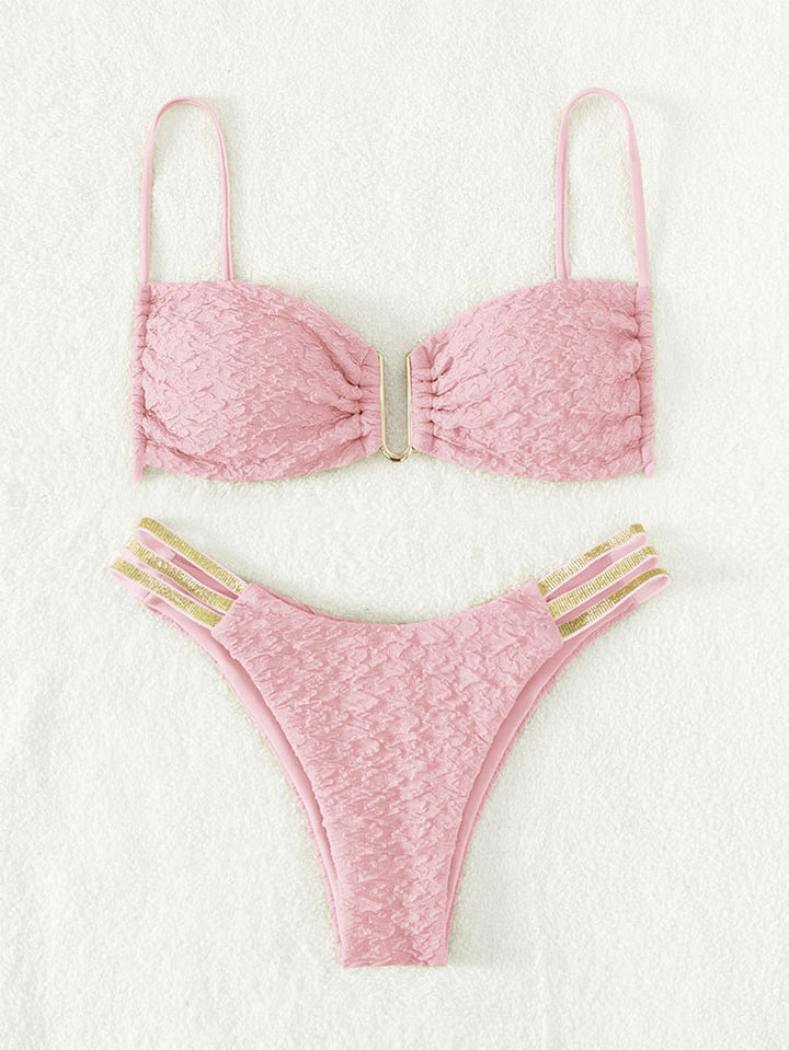 Damen Elegant gemustertes Bikini-Set mit raffinierten Akzenten Echo Archiv
