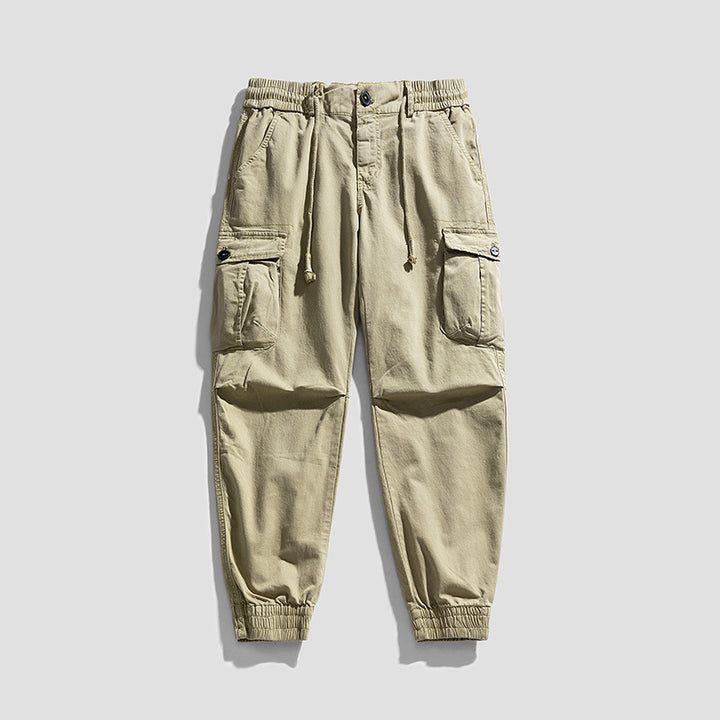 Herren Urbane Utility-Cargo-Jogger mit elastischem Komfortbund, Tunnelzug und Klapp‑Mehrfachtaschen Echo Archiv