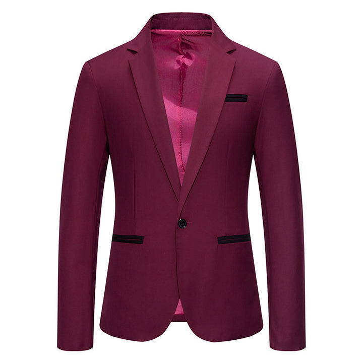 Herren eleganter Blazer mit modischem Schnitt und feinen Akzenten Echoarchiv