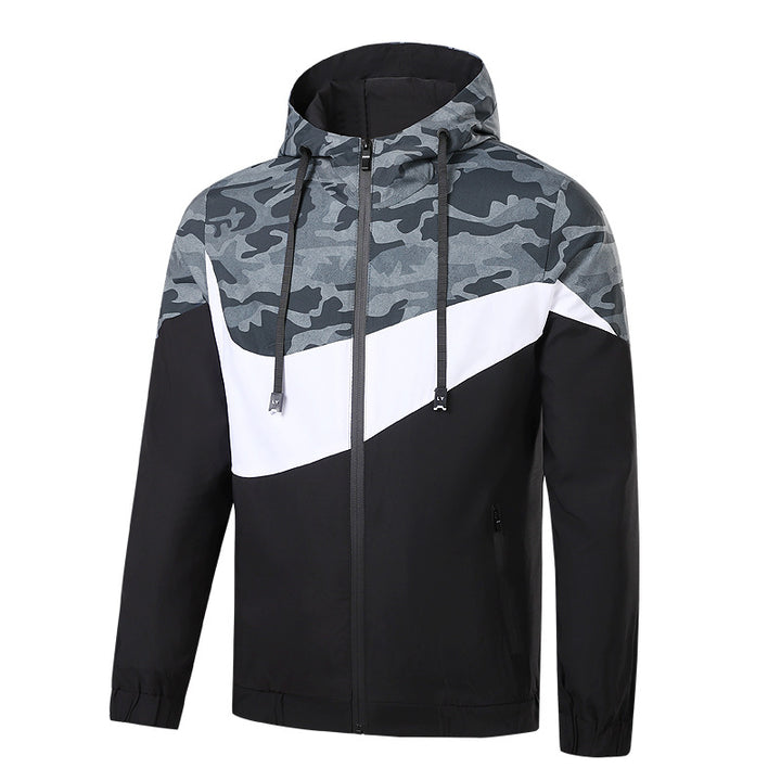Herren Sportliche Übergangsjacke mit Camouflage-Design Echo Archiv