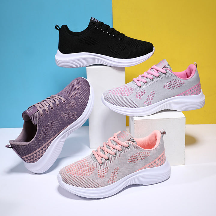 Damen nan leichte Laufschuhe mit atmungsaktivem Strickobermaterial und viskoelastischer Komfortsohle Echo Archiv