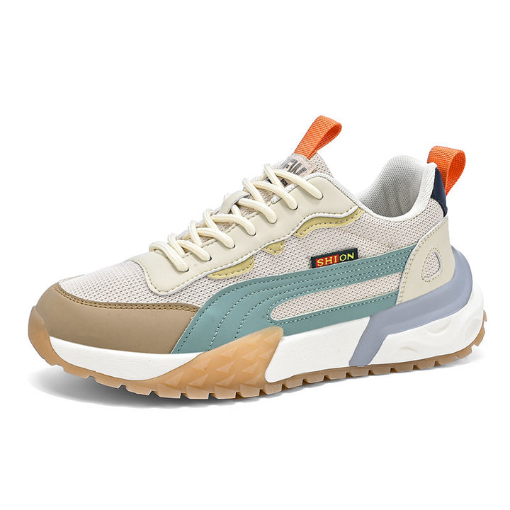 Herren Retro-Outdoor-Sneaker mit profiliertem Trail-Laufsohle und atmungsaktivem Mesh – Norré