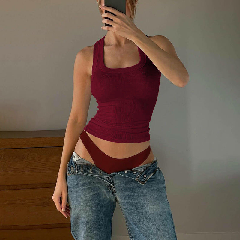 Damen Sportliches Crop-Top Echo Archiv