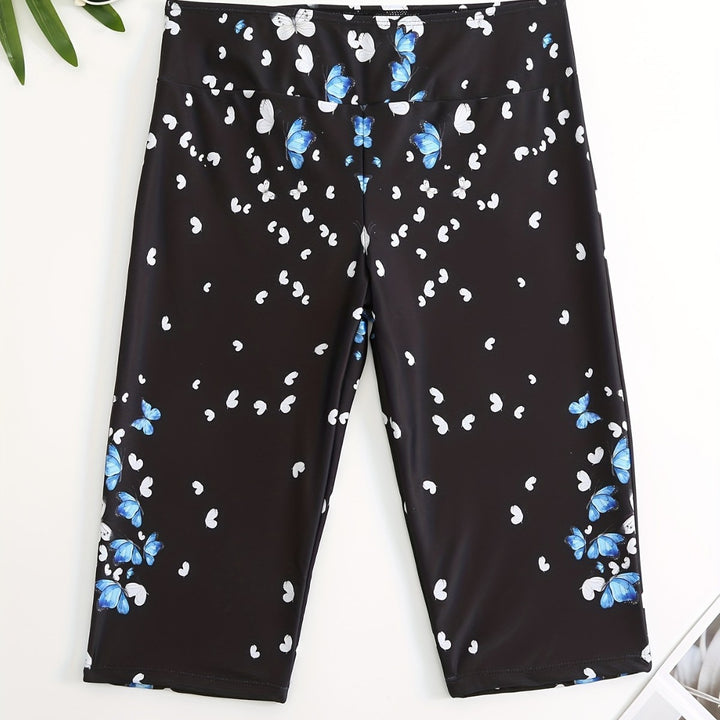 Damen Sportliche Badeshorts mit Blumendesign Echo Archiv
