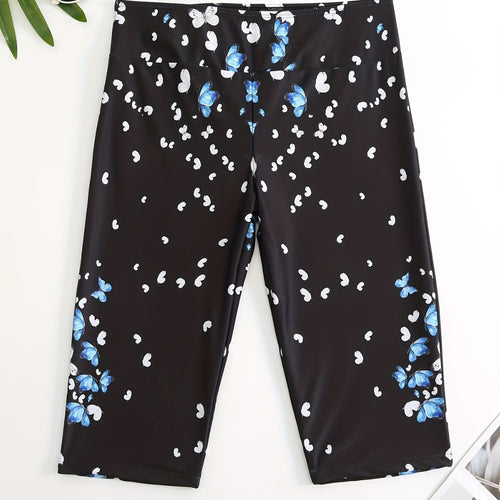 Damen Sportliche Badeshorts mit Blumendesign Echo Archiv