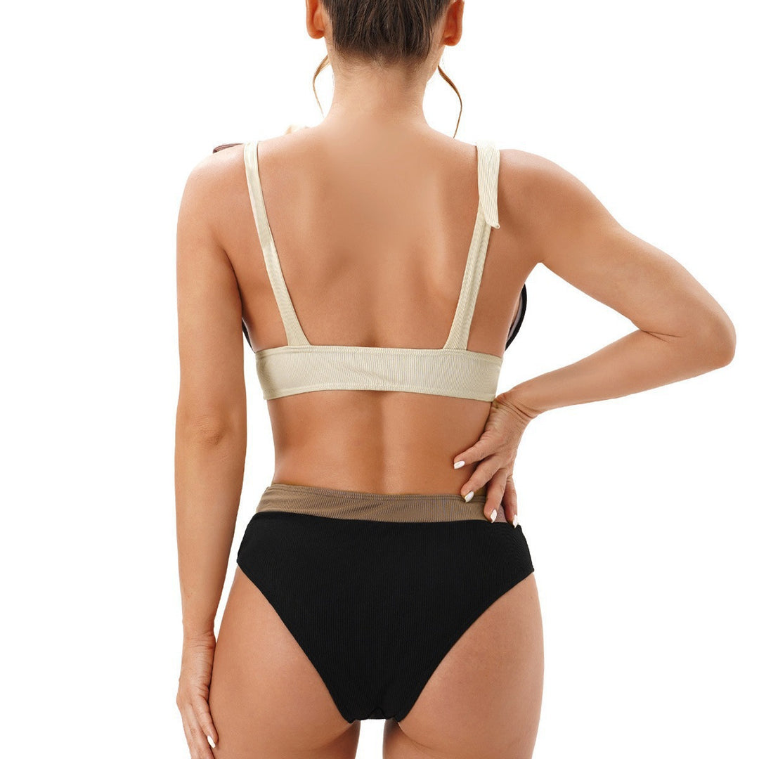 Damen Bikini-Set mit tiefem V-Ausschnitt und verstellbaren Trägern Echo Archiv