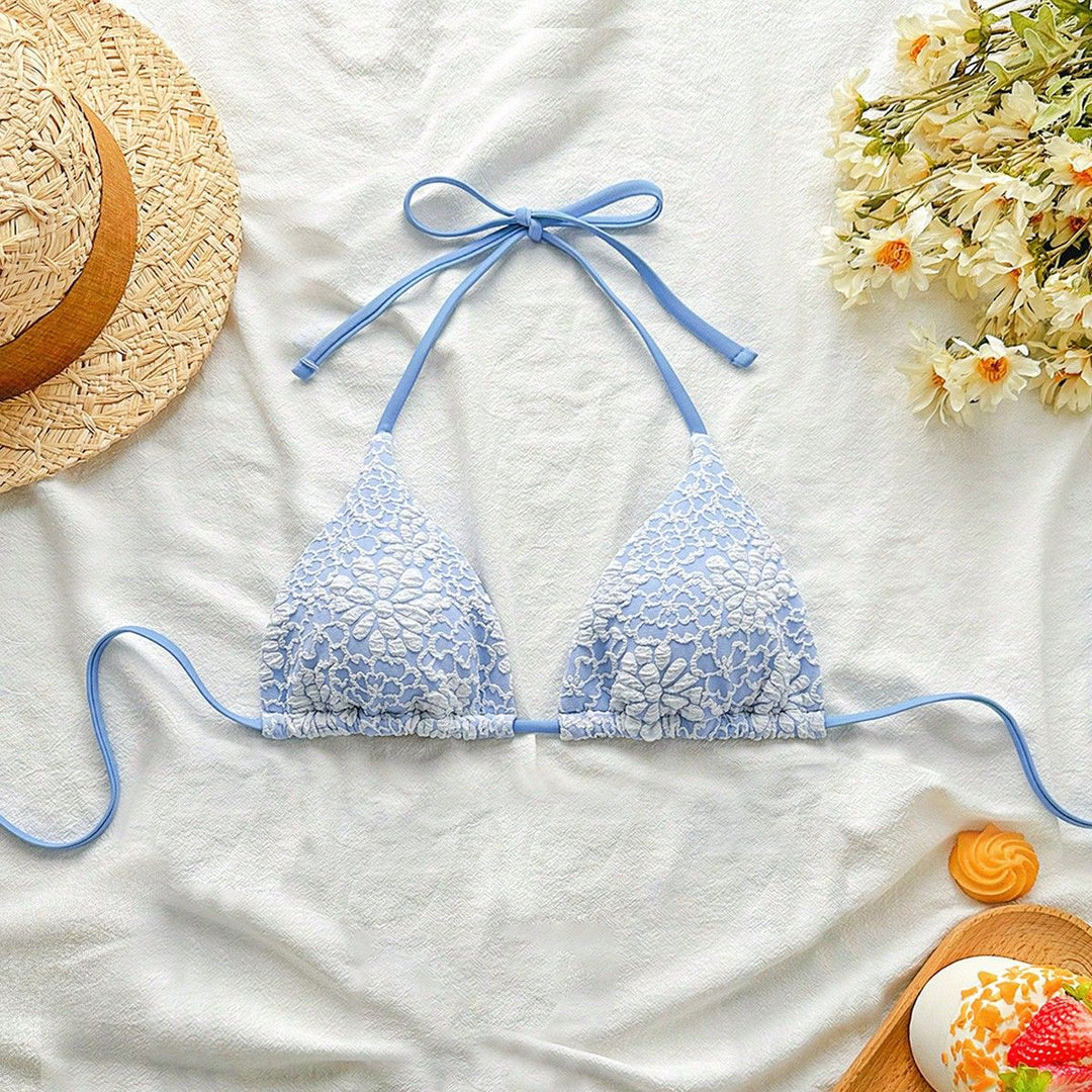 Damen Bikiniunterteil mit floralen Spitzenapplikationen Echo Archiv