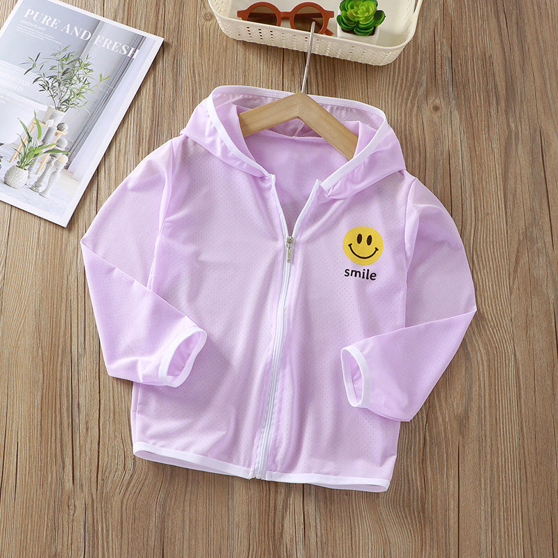 Unisex nan Kinder leichte Kapuzenjacke mit atmungsaktivem Meshstoff und durchgehendem Reißverschluss  Echo Archiv