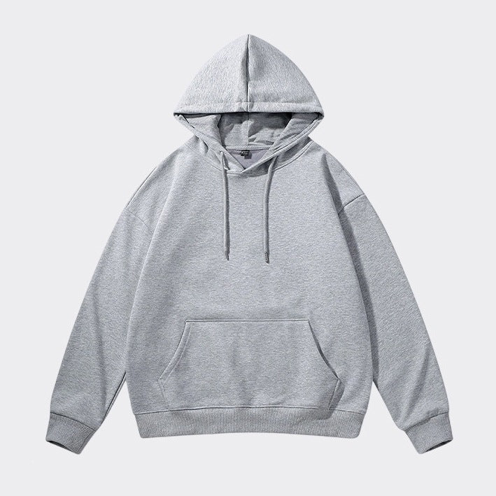 Unisex Oversize-Kapuzenpullover mit schwerem French-Terry, geripptem Saum & Kängurutasche Echoarchiv