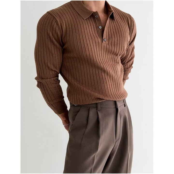 Herren Elegantes Feinstrick-Polohemd – Cavello