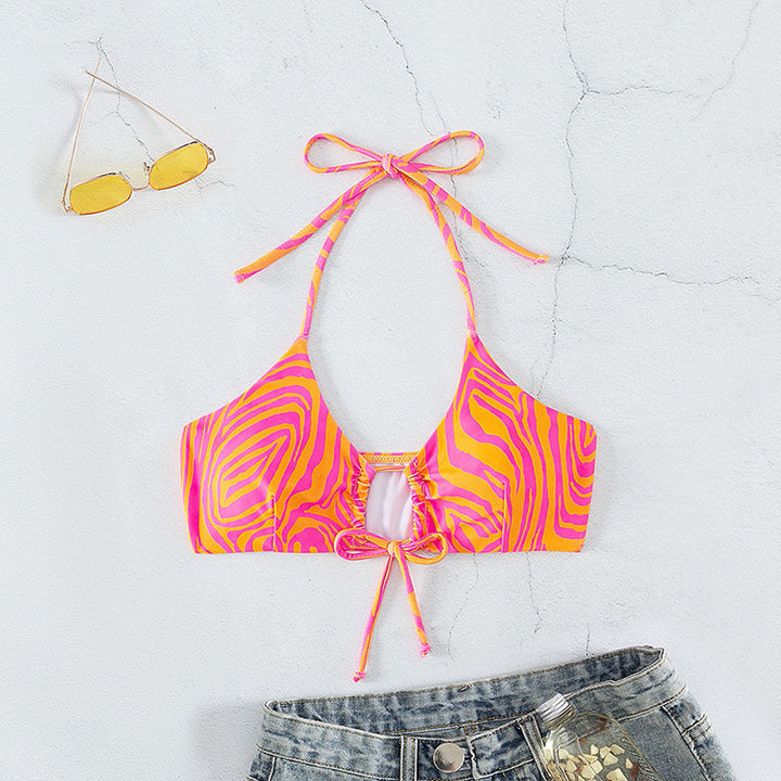 Damen Triangel-Bikinioberteil mit trendigem Zebra-Design Echo Archiv
