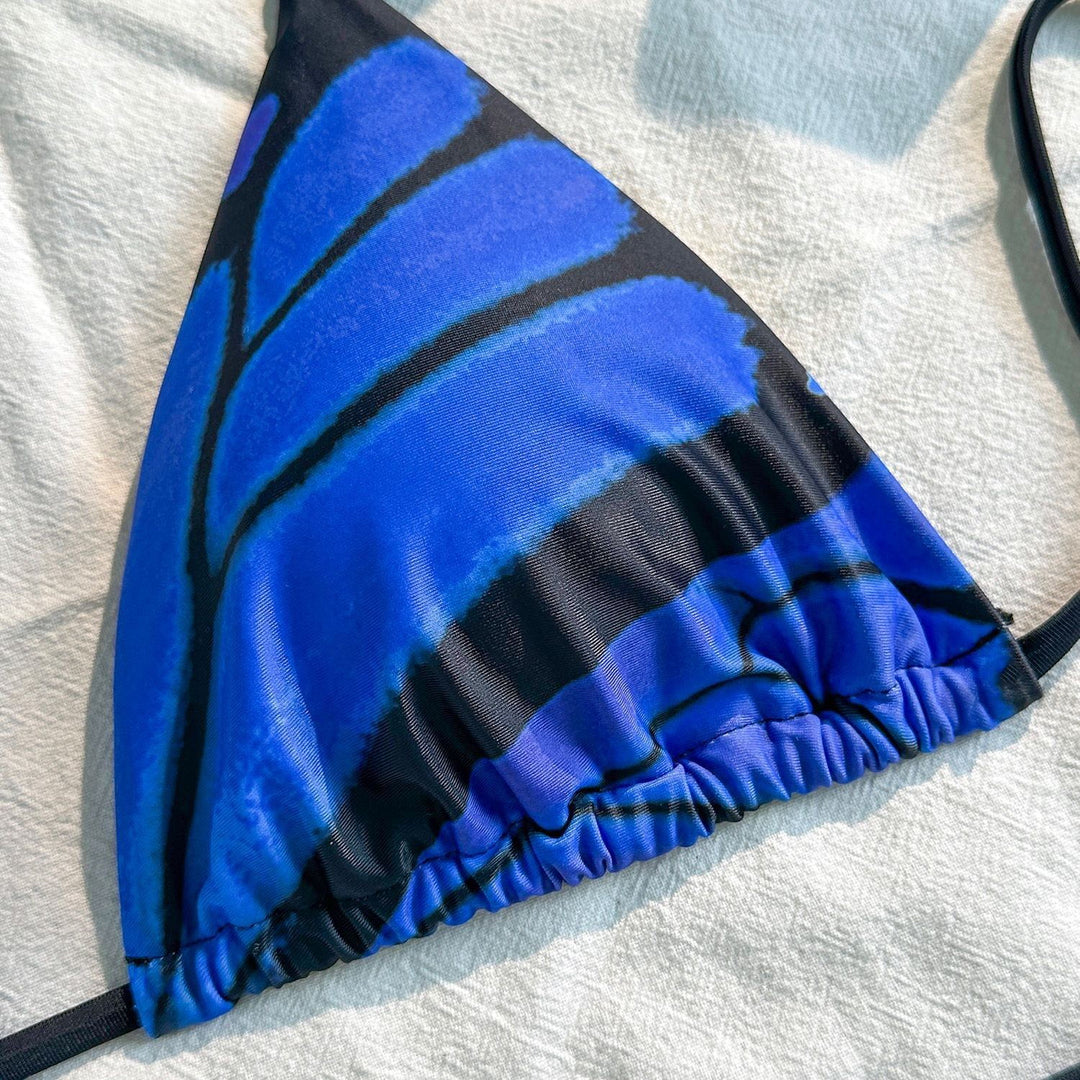 Damen Triangel-Bikini-Set mit verstellbaren Bändern und aufregendem Mustermix Echo Archiv