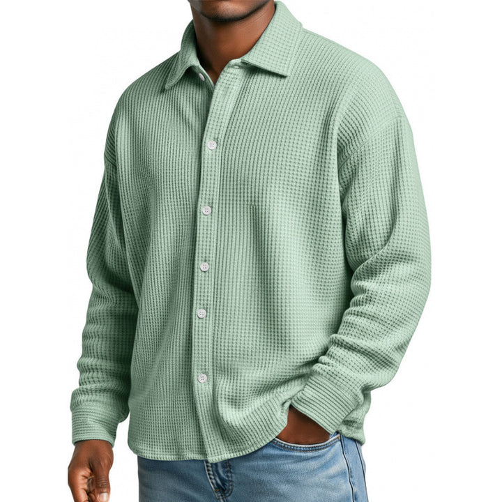 Herren Modische Strickjacke mit hohem Kragen Echoarchiv