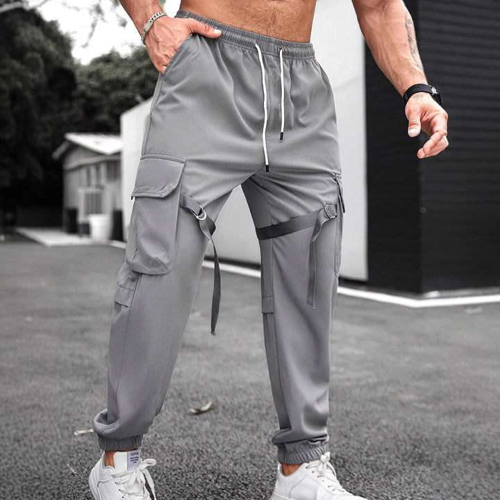 Herren modische Cargo-Trainingshose mit seitlichen Taschen Echoarchiv