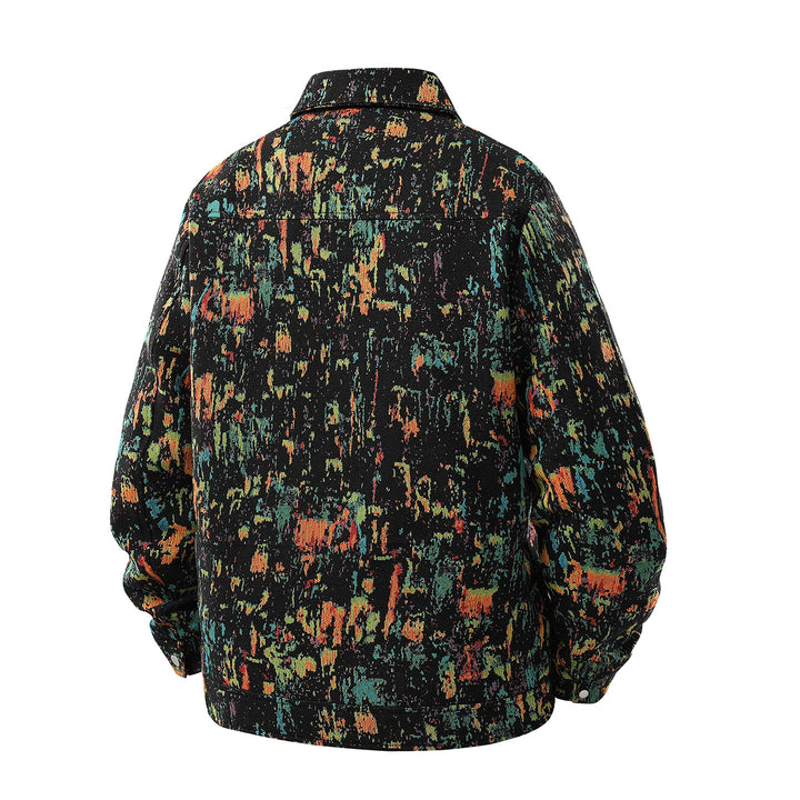 Herren Kunstvolle und lässige Jacke mit Patchwork-Design Echoarchiv