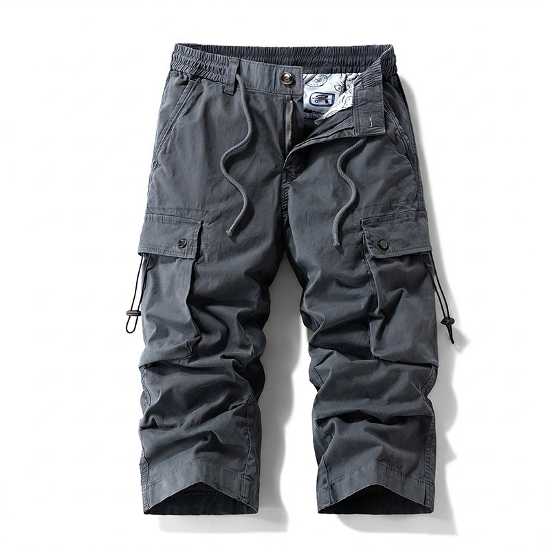 Herren 3/4-Trekking-Cargohose mit elastischem Bund, Tunnelzug und variabler Taschenorganisation Echo Archiv