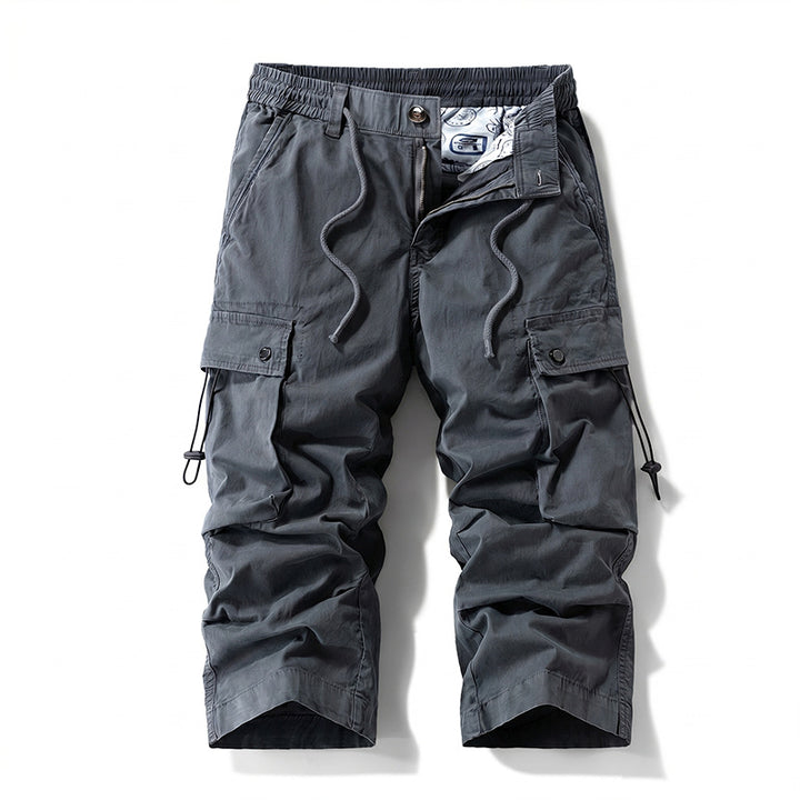 Herren 3/4-Trekking-Cargohose mit elastischem Bund, Tunnelzug und variabler Taschenorganisation Echo Archiv