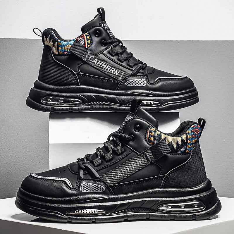 Herren hochgeschnittene Streetstyle-Sneaker mit Luftkapsel-Zwischensohle und tribal-gepolsterter Knöchelmanschette Echo Archiv