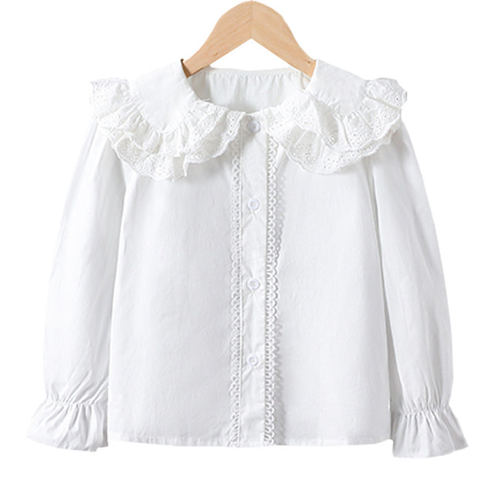 Damen Bluse mit Rüschendetails und romantischen Puffärmeln Echo Archiv