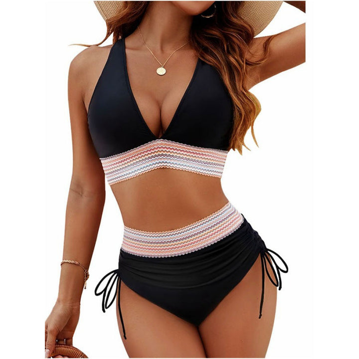 Damen Triangel-Bikini mit verstellbaren Riemen und moderner Rüschenoptik Echo Archiv