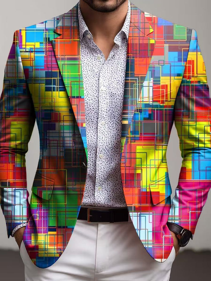 Herren Kreativer Einstecktuch-Blazer Echoarchiv