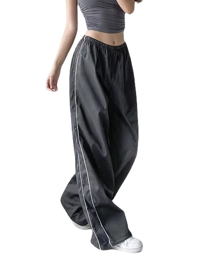 Damen Sportliche High-Waist Freizehhosen Echoarchiv